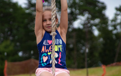 Child On Zipline