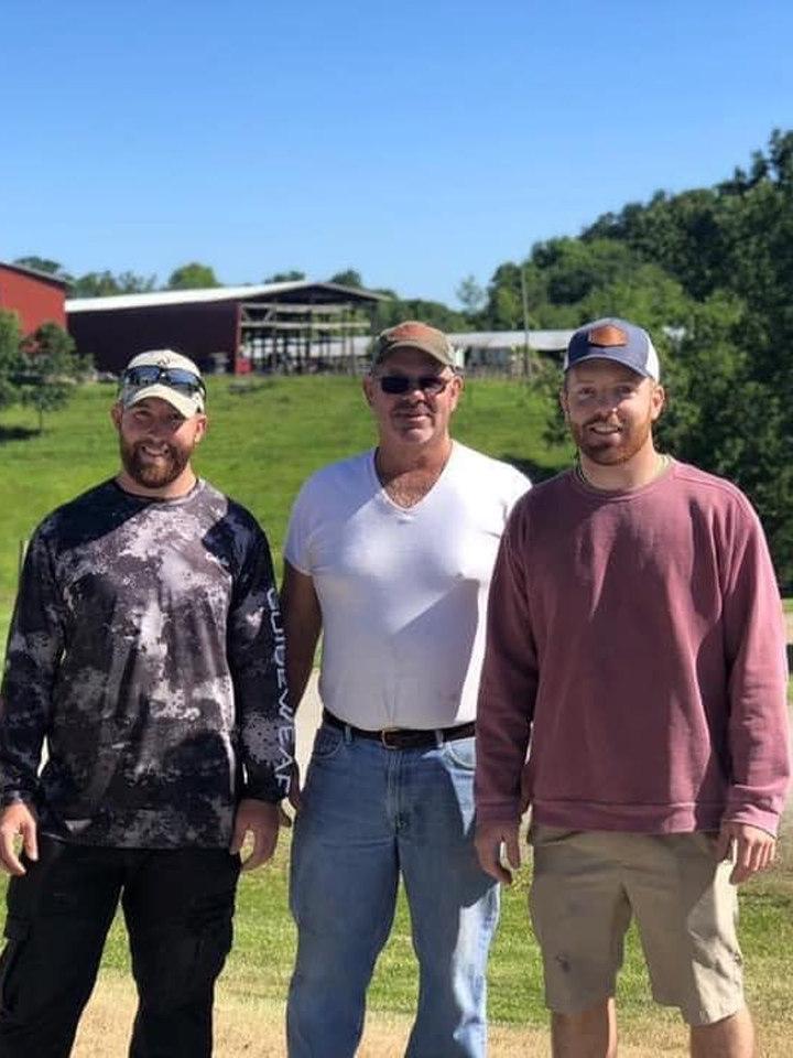 Bob Gritt with Sons, Bobby and Brad