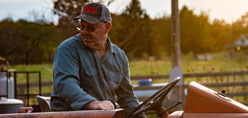 Bob Gritt On Tractor